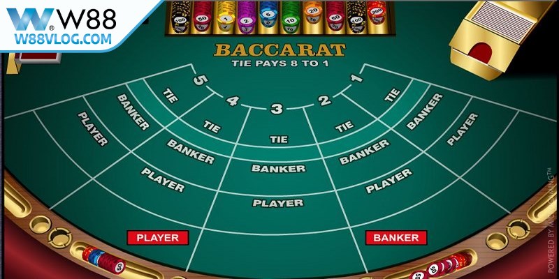 Mẹo chơi Baccarat đơn giản sẽ giúp người chơi W88 dễ dàng vượt đối thủ